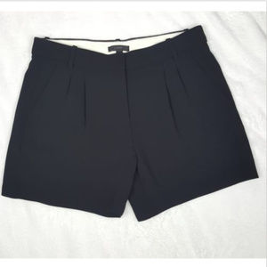 J. Crew Black Pleated Front Dress Shorts